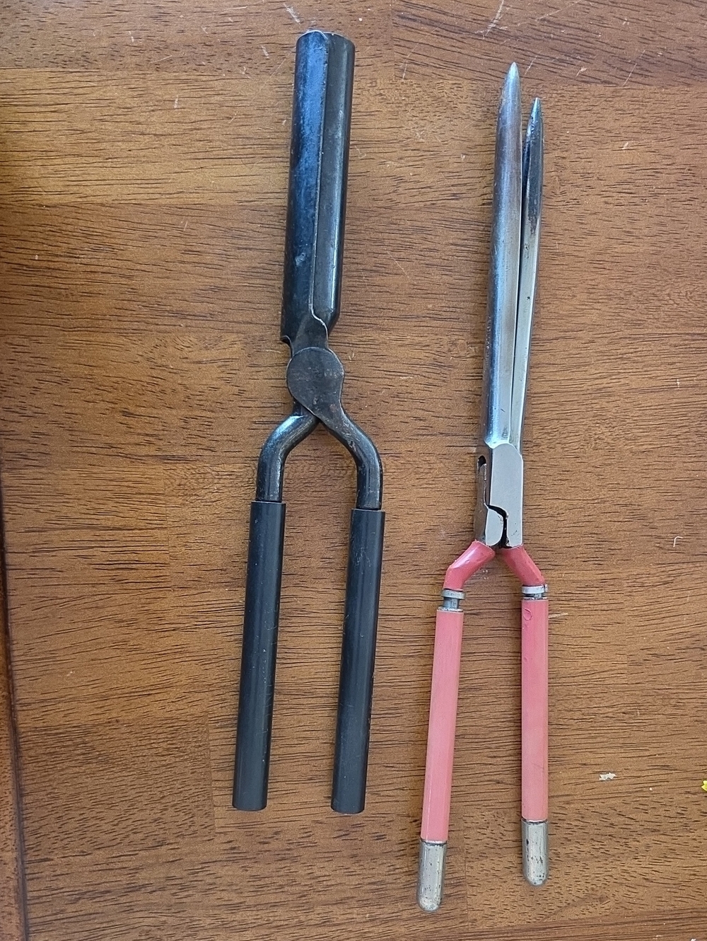 2 Vintage Thermal Marcel Stove Curling Irons - Includes Kentucky Stamped Iron